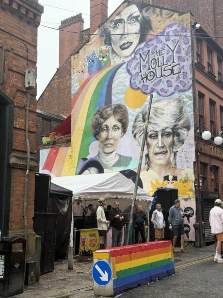 Manchester Gay Village mural.